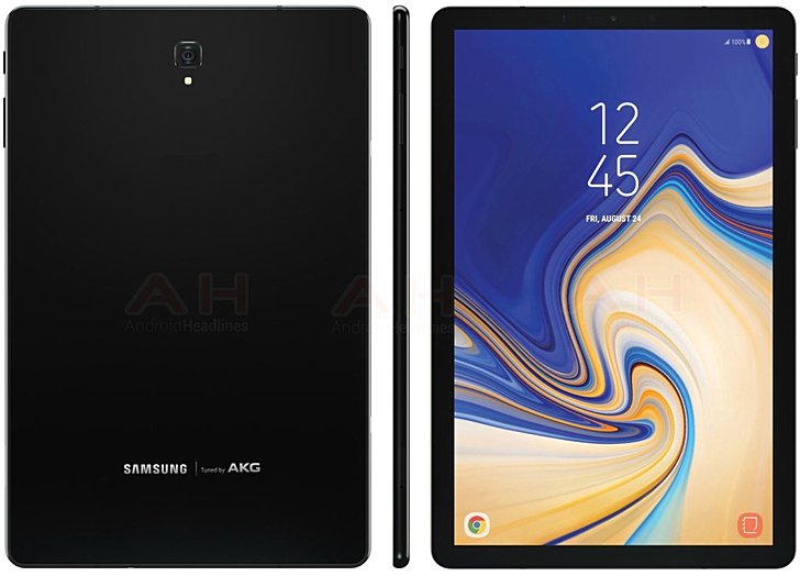 Samsung Galaxy Tab S4 leaked press image shows skinny bezels