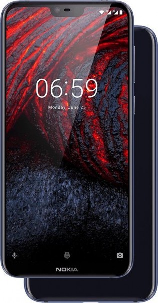 Nokia 6.1 Plus in Black and White