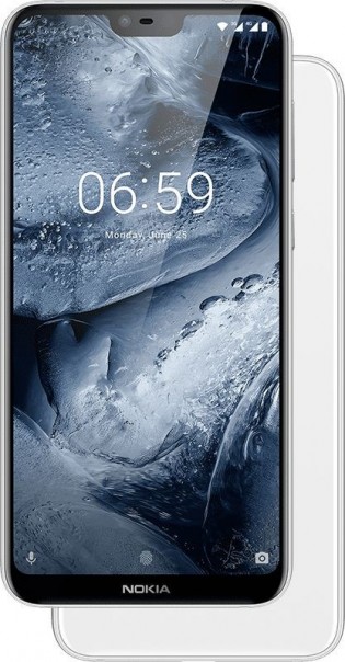 Nokia 6.1 Plus in Black and White