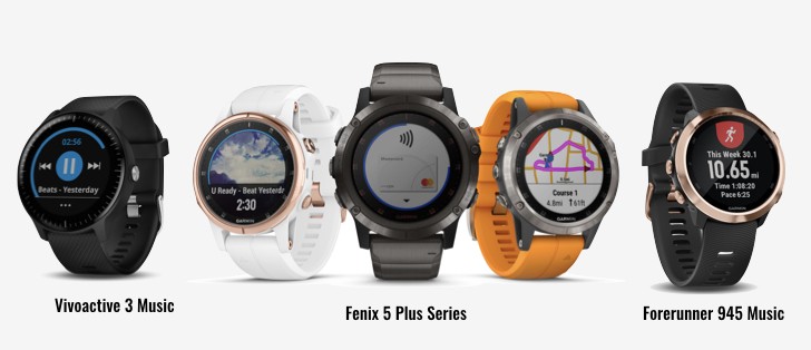 Fenix 5 plus hot sale vs vivoactive 3 music