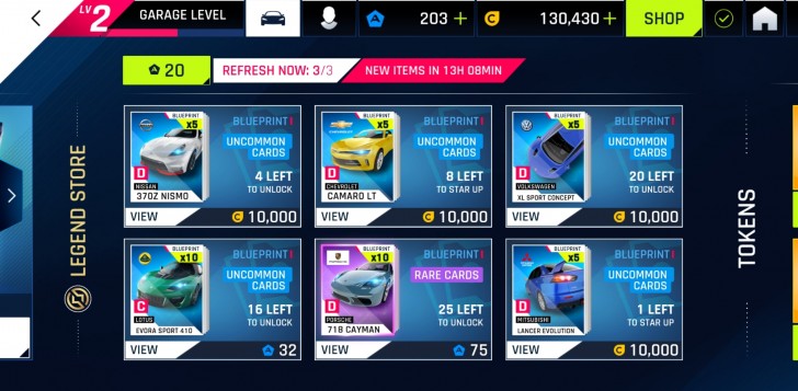 Asphalt 9: Legends, Software