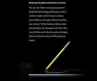 Galaxy Note9's S Pen will use Bluetooth to work as a remote shutter key