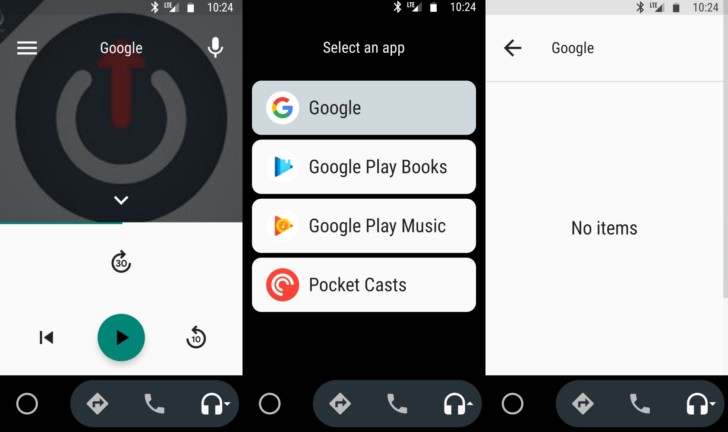 Aplicación Google Podcasts para Android Auto