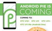 HTC confirms Android 9.0 Pie update for 4 of its phones