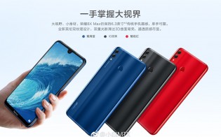 Honor 8X Max fast-charging and color variants