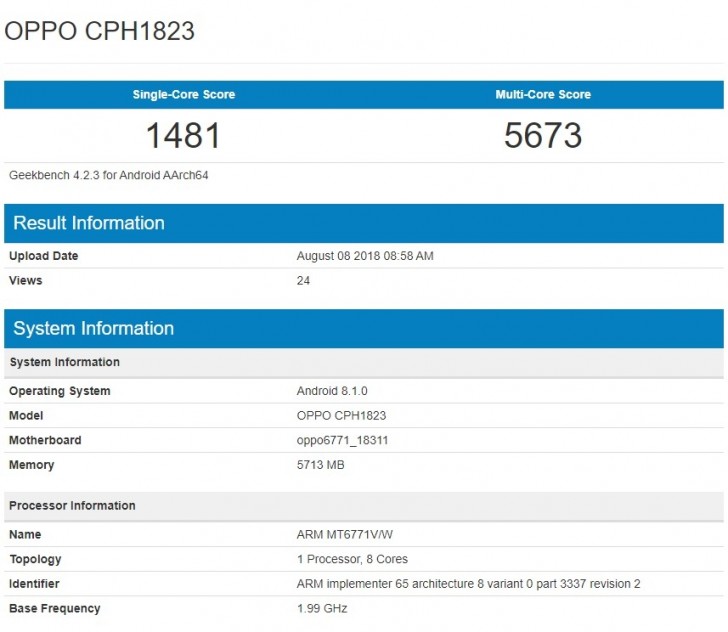 oppo cph1823 specification