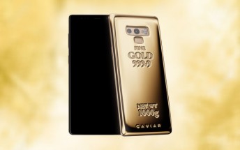 Caviar's Samsung Galaxy Note9 has 1 kg of pure gold on its back