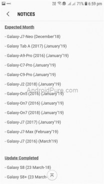 Samsung S Mid Range Smartphone Roadmap For Oreo Is Out Gsmarena Com News