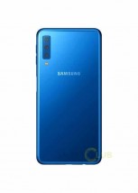 Galaxy A7 (2018) in black and blue