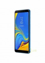 Galaxy A7 (2018) in black and blue