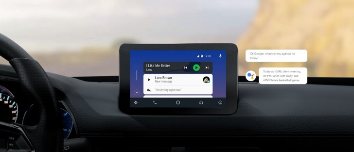 Google assistant hot sale car device