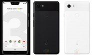 Black and white renders leak of the Google Pixel 3 and 3 XL