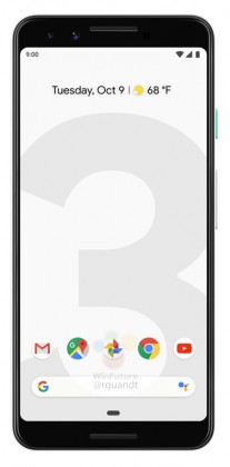 Google Pixel 3 in white