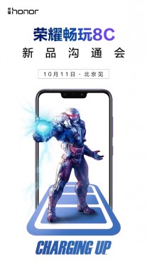 Huawei will unveil the Honor 8C on October 11