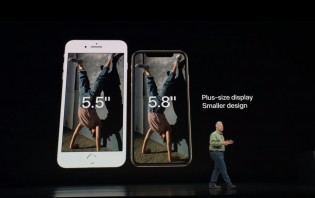 iPhone Xs compared to iPhone 8 Plus