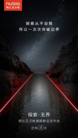 nubia Z18 promo images, suggesting light painting features