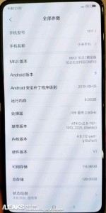 Xiaomi Mi Mix 3 specs
