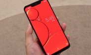 Sharp Aquos Zero uses an in-house developed curved OLED with a huge notch
