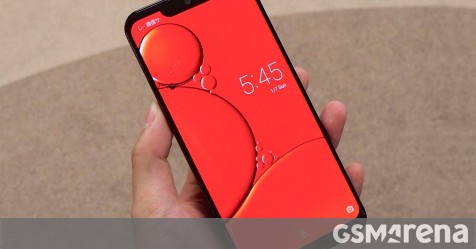 Sharp Aquos Zero Uses An In House Developed Curved Oled With A Huge Notch Gsmarena Com News