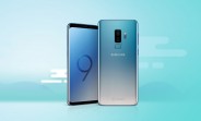 Samsung Galaxy S9 and S9+ get gradient Ice Blue paint job