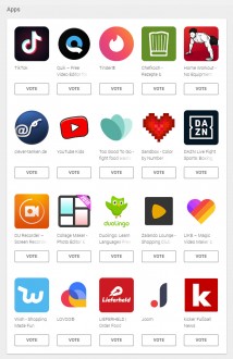 User's choice ballot: Apps (NL)