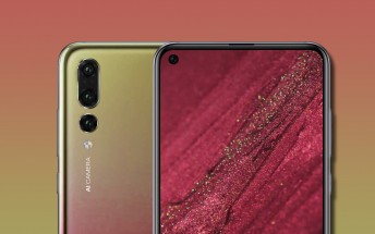 Huawei nova 4 render shows a hole in the screen for the selfie camera