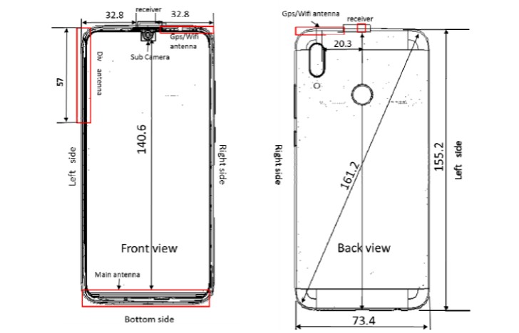 huawei p smart 2019 dimensions