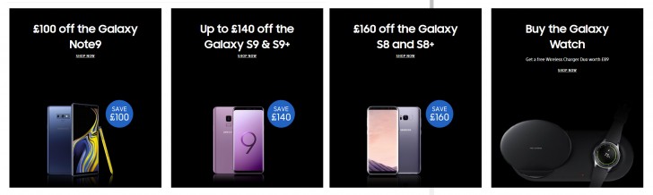 Deals Samsung UK discounts Galaxy S9 by 140 for Black Friday Note9 is 100 off GSMArena news