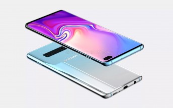 Samsung Galaxy S10+ renders revised: now with four rear cameras, thinner bezels
