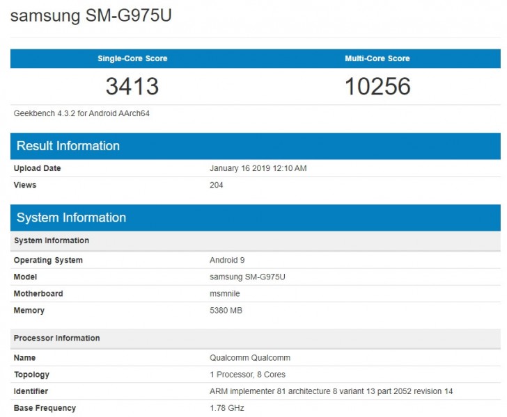 s10 geekbench