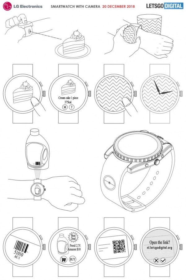 Samsung Patent Depicts a Rollable, Camera-Equipped Smartwatch