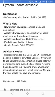 Nokia 8 Sirocco getting the Android 9 Pie update (1.4GB download)