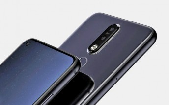 Nokia 8.1 Plus renders show a punch hole camera on a 6.2
