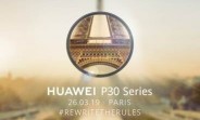 Huawei confirms March 26 launch date for the P30 and P30 Pro