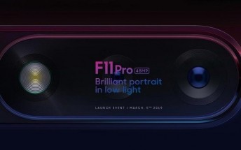 Oppo F11 Pro with 48 MP rear camera to go official on March 5