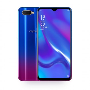 Oppo K1 in Van Gogh Blue and Piano Black