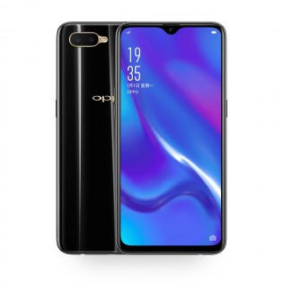 Oppo K1 in Van Gogh Blue and Piano Black