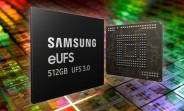 Samsung starts mass producing world's first 512GB eUFS 3.0 storage solution