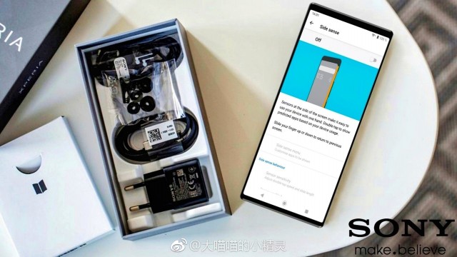 A faked photo of the Sony Xperia XZ4