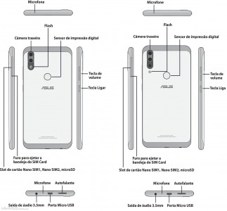 Pages from the Zenfones' manuals