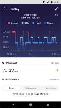 Fitbit app with the Inspire band