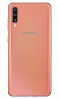 Samsung Galaxy A70 in Coral