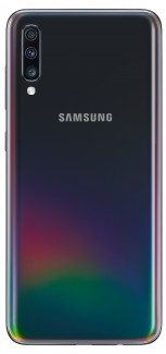 Samsung Galaxy A70 in Black, Blue, and White colors
