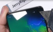 The Samsung Galaxy S10 durability test video pops up