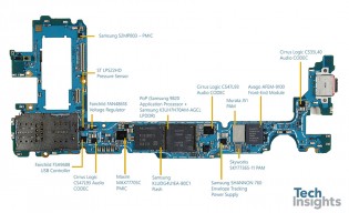 Galaxy S10+ main board front and back