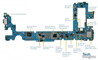 Galaxy S10+ main board front and back