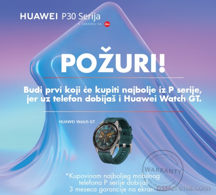 Huawei p30 hot sale and watch