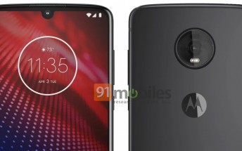 Motorola Moto Z4 image leaks showing off waterdrop notch and a single rear camera