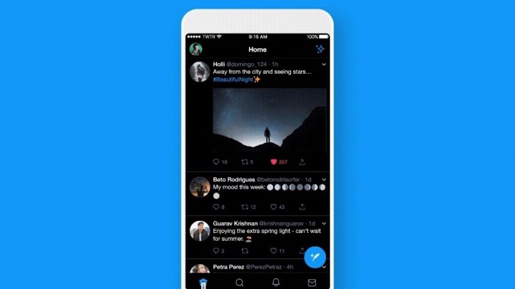 Twitter for iOS gets OLED-friendly dark mode - GSMArena.com news