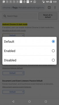 Enabling Dark Mode option in Google Chrome